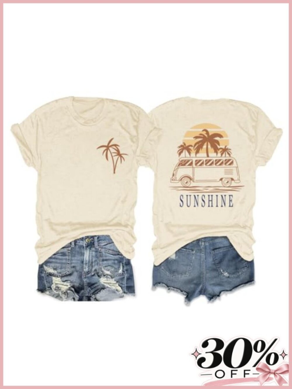Women's Tropical Hawaiian Shirt Palm Tree Graphic Tee Short Sleeve Summer